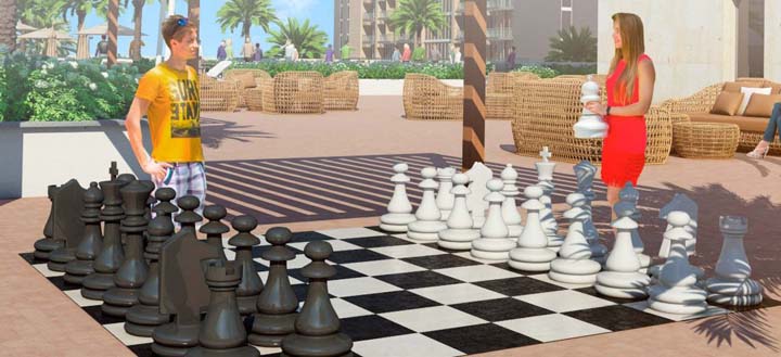Azizi Riviera Outdoor Chess Play Area